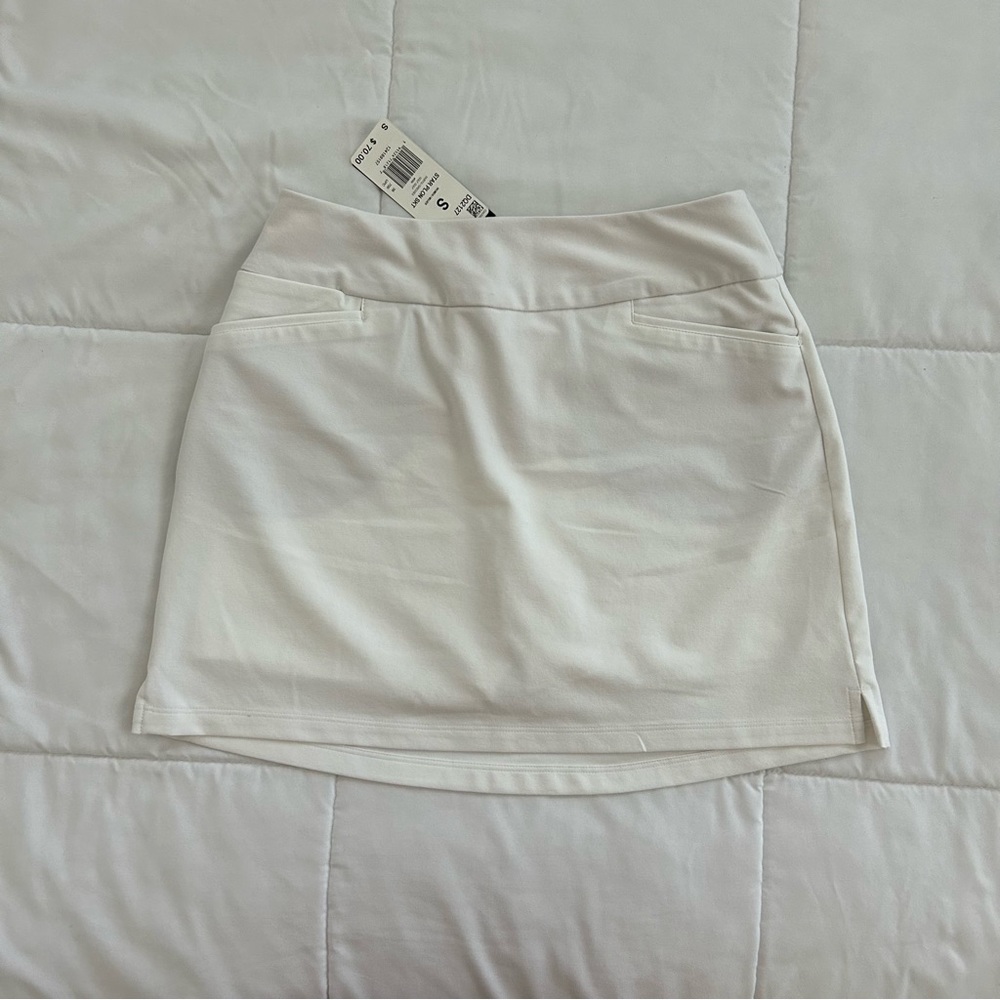 white adidas golf skirt BRAND NEW